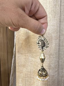 new peacock drop earrings