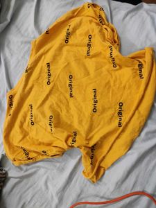 Yellow "Original" Graphic T-Shirt