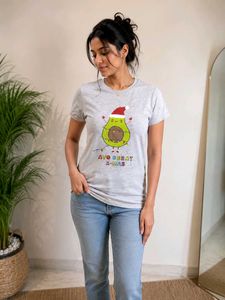 Grey Christmas Graphic Tee