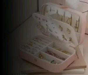 Elegant Pink Jewelry Organizer Box