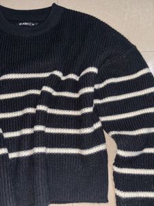 Striped Cropped Sweater