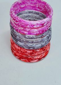 Vibrant Patterned Bangles Set