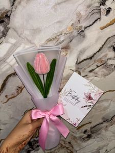 Cute Tulip Bouquet with customised card