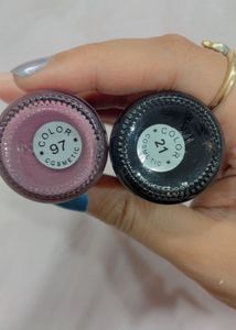 ADS Nail Polish Duo - Pink &amp; black