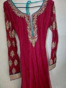 Pretty Red Chudidar