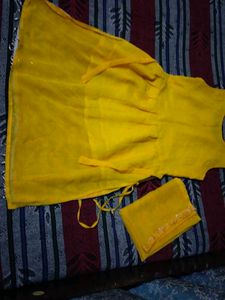 Adorable Yellow Ethnic Dress