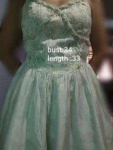 Elegant Mint Green Lace Dress
