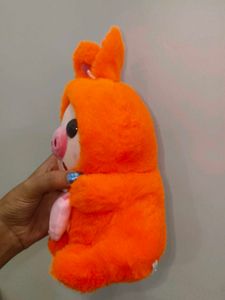 Cute Pig Plush Toy with Strawberry Detail