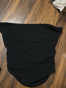 Chic Black Ruched Bikini Bottom
