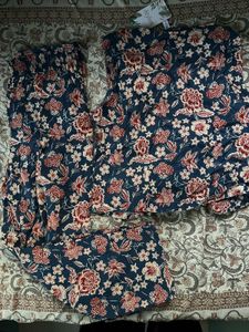 Floral Print Sleeveless co ord set