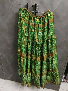 Bohemian Tiered Print Skirt