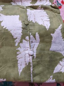 Stylish Green Floral Kurta Set with Dupatta(unstit