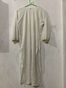 Sparkling White Kurta with Sequins