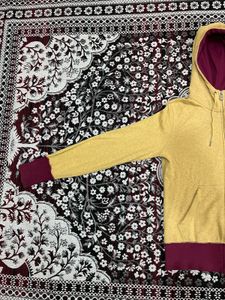Nike Yellow Zip-Up Hoodie