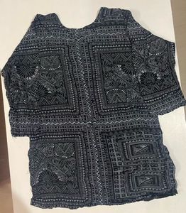 Stylish Printed Tie-Neck Top