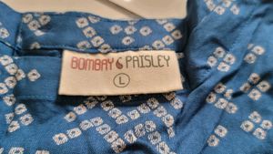 Patterned Blue Crop Top