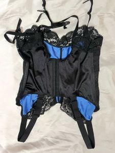 Lace Corset Bralette with Garters top