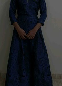 Elegant Royal Blue Ethnic Gown