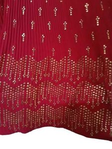 Exquisite Red Embellished Gown