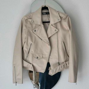 Zara Faux Leather Biker Jacket