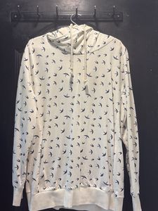 Cozy Bird Print Hoodie