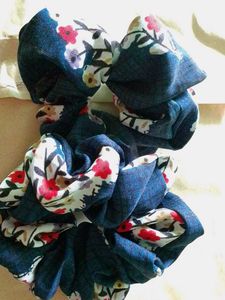 Large Floral Scrunchie(Pack of 2)