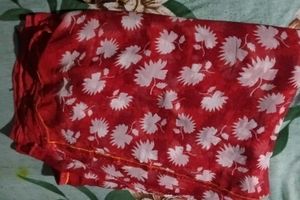 Beautiful Red Floral Saree