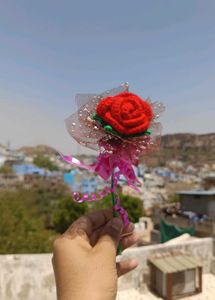 Crochet Single Rose Flower Bouquet 💐🌹