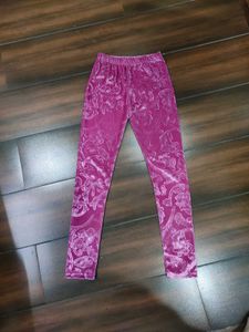 Velvet Printed Leggings