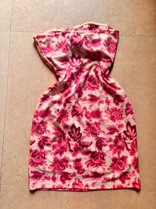 floral mini bodycon dress