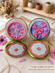 Handmade jasmine & Lotus fregence Decorative  Cand