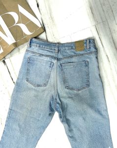 Zara Light Wash Flare Bootcut Jeans