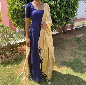 Elegant Navy Blue Dress