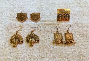 Boho Metal Earrings Set