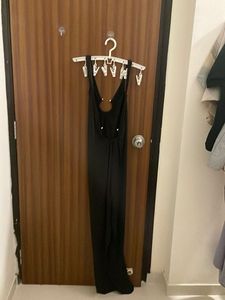 Sleek Black Maxi Dress
