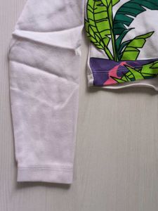 Tropical Print Crop Top