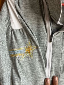 Under armour Gray Heathered Zip Neck Pullover Top