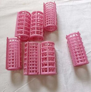 Vintage Pink Hair Rollers Set