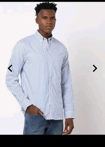 Striped button down shirt
