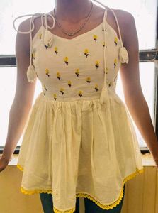 Boho Floral Print Cotton Tunic