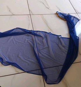 Sheer Royal Blue Dupatta