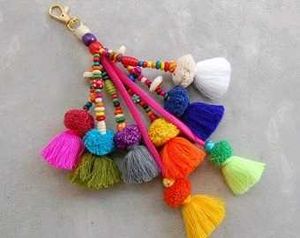 Colorful Tassel Keychain