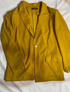 Mustard Yellow Button-Front Pants