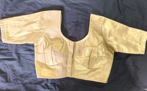 Elegant Golden Silk Blouse