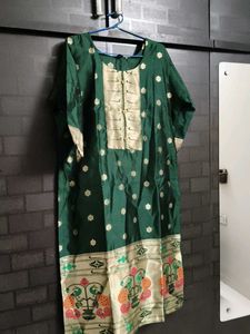 Elegant Green paithani Kurta