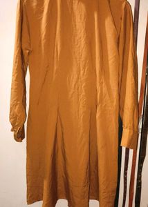 Brown Corset Shirt Dress