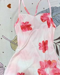 Floral Print Spaghetti Strap Dress