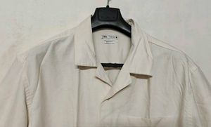 Men's Short Sleeve Linen Blend Shirt