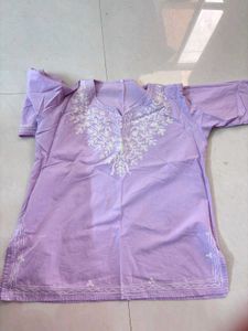 Lavender Embroidered Kurta
