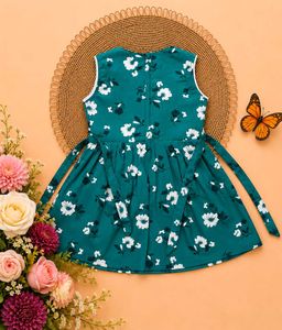Cute Floral Print Baby Girl Dress